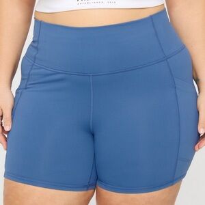 Fabletics High-Waisted Blue Shorts